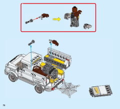 LEGO 76083 instructions page 70 – build guide