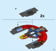 LEGO 76084 instructions page 23 – build guide