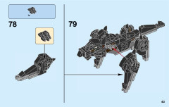 LEGO 76084 instructions page 43 – build guide