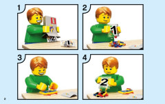 LEGO 76099 instructions page 2 – build guide