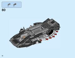 LEGO 76100 instructions page 74 – build guide