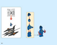 LEGO 76111 instructions page 50 – build guide