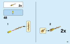 LEGO 76123 instructions page 43 – build guide