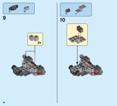 LEGO 76124 instructions page 10 – build guide