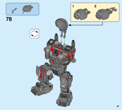 LEGO 76124 instructions page 37 – build guide