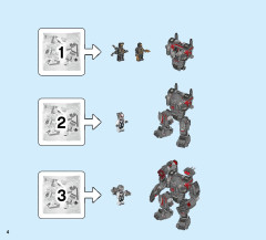 LEGO 76124 instructions page 4 – build guide