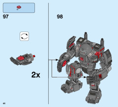LEGO 76124 instructions page 46 – build guide