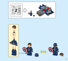 LEGO 76143 instructions page 3 – build guide