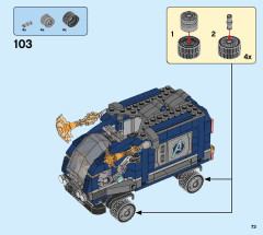 LEGO 76143 instructions page 73 – build guide
