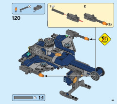 LEGO 76144 instructions page 85 – build guide