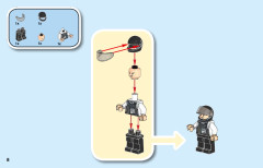 LEGO 76147 instructions page 8 – build guide