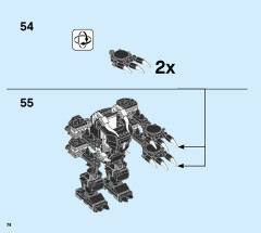 LEGO 76150 instructions page 74 – build guide