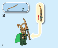 LEGO 76152 instructions page 8 – build guide