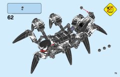 LEGO 76163 instructions page 73 – build guide