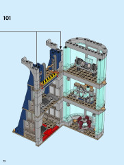 LEGO 76166 instructions page 72 – build guide