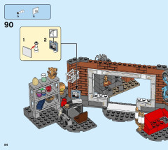 LEGO 76185 instructions page 84 – build guide
