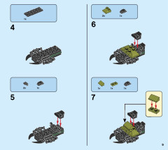 LEGO 76185 instructions page 9 – build guide