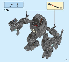 LEGO 76190 instructions page 83 – build guide