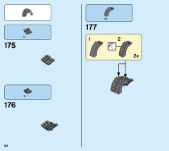 LEGO 76190 instructions page 84 – build guide