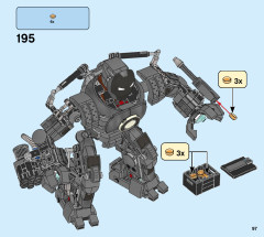 LEGO 76190 instructions page 97 – build guide