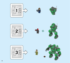 LEGO 76201 instructions page 4 – build guide