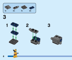 LEGO 76202 instructions page 8 – build guide
