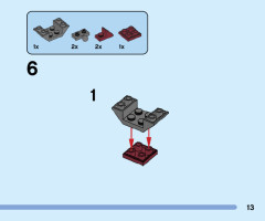 LEGO 76203 instructions page 13 – build guide