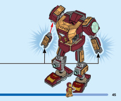 LEGO 76203 instructions page 45 – build guide