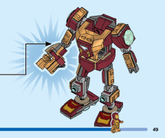 LEGO 76203 instructions page 49 – build guide