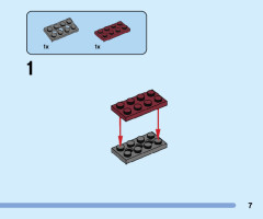 LEGO 76203 instructions page 7 – build guide