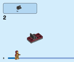 LEGO 76203 instructions page 8 – build guide