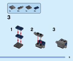 LEGO 76203 instructions page 9 – build guide