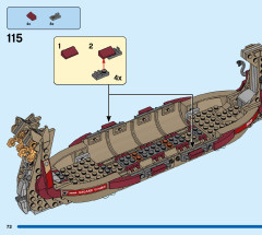 LEGO 76208 instructions page 72 – build guide