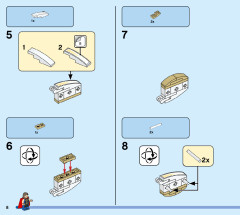 LEGO 76208 instructions page 8 – build guide