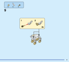 LEGO 76208 instructions page 9 – build guide