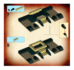LEGO 7621 instructions page 7 – build guide
