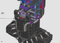 LEGO 76215 instructions page 206 – build guide
