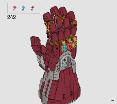 LEGO 76223 instructions page 129 – build guide