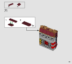 LEGO 76223 instructions page 43 – build guide