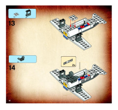 LEGO 7623 instructions page 12 – build guide