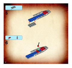 LEGO 7623 instructions page 8 – build guide