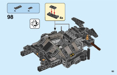 LEGO 76239 instructions page 93 – build guide