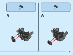 LEGO 76243 instructions page 9 – build guide