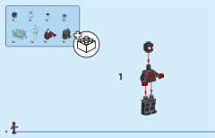 LEGO 76244 instructions page 6 – build guide