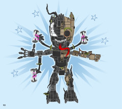 LEGO 76249 instructions page 92 – build guide