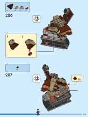 LEGO 76266 instructions page 105 – build guide