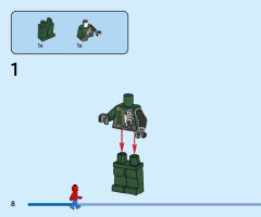 LEGO 76275 instructions page 8 – build guide