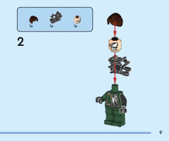 LEGO 76275 instructions page 9 – build guide
