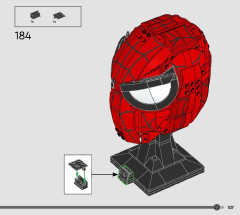 LEGO 76285 instructions page 107 – build guide