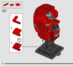 LEGO 76285 instructions page 72 – build guide